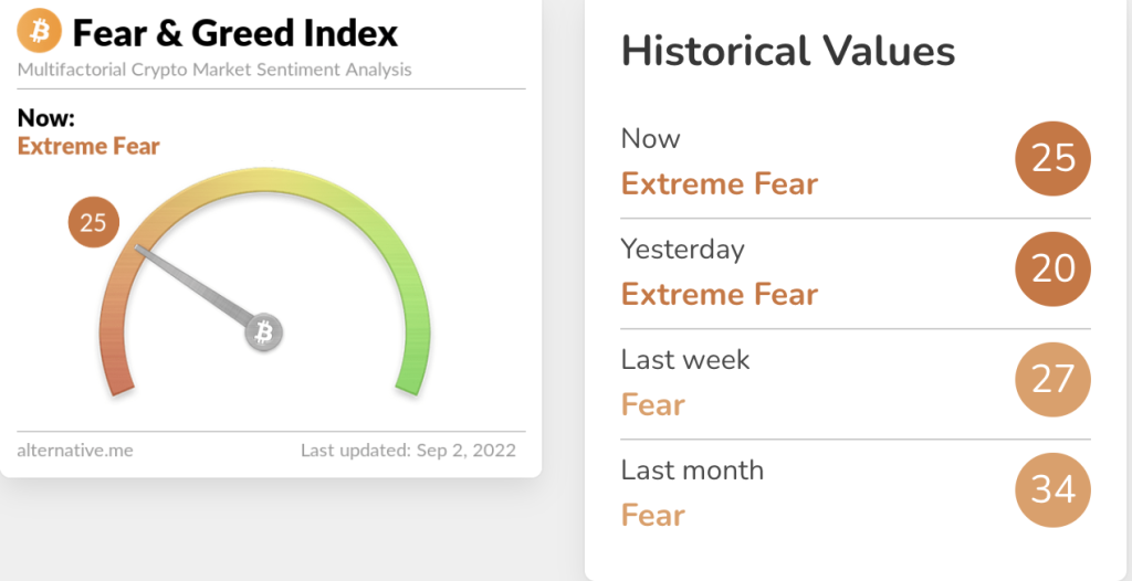 Crypto market: fear and greed