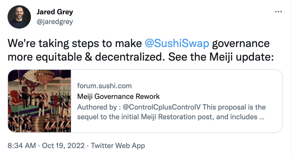 SushiSwap community mulls new DAO structure