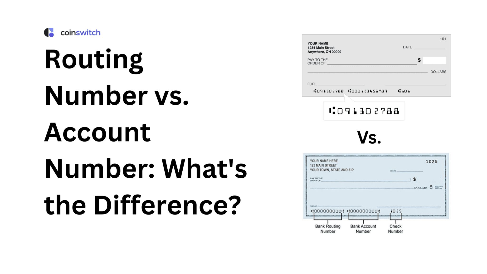 #1 Routing Number vs. Account Number: What's the Difference?
