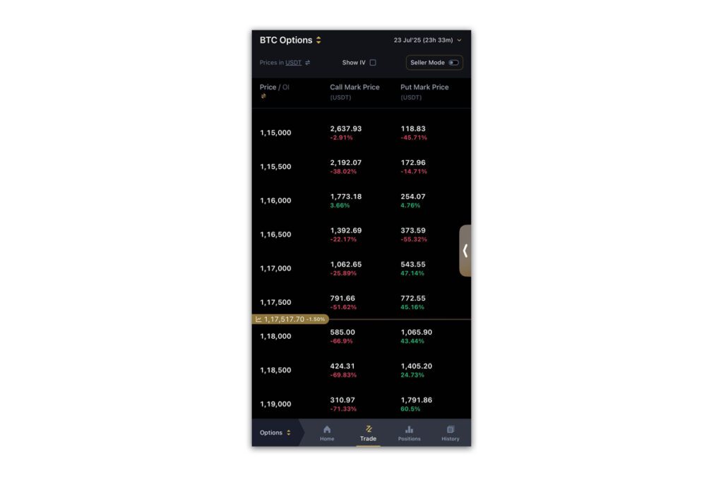 option chain
