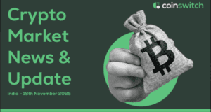 Top Cryptos, Daily crypto market update, for the crypto market in India for November 2025. Source: CoinSwitch.